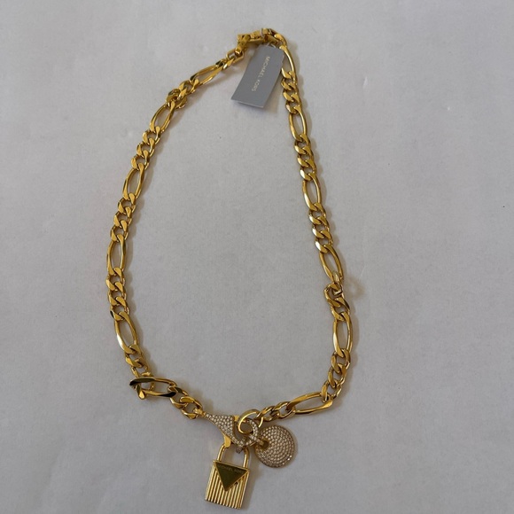 MICHAEL KORS Mercer Link Sterling Silver Choker Nwt - Picture 1 of 7